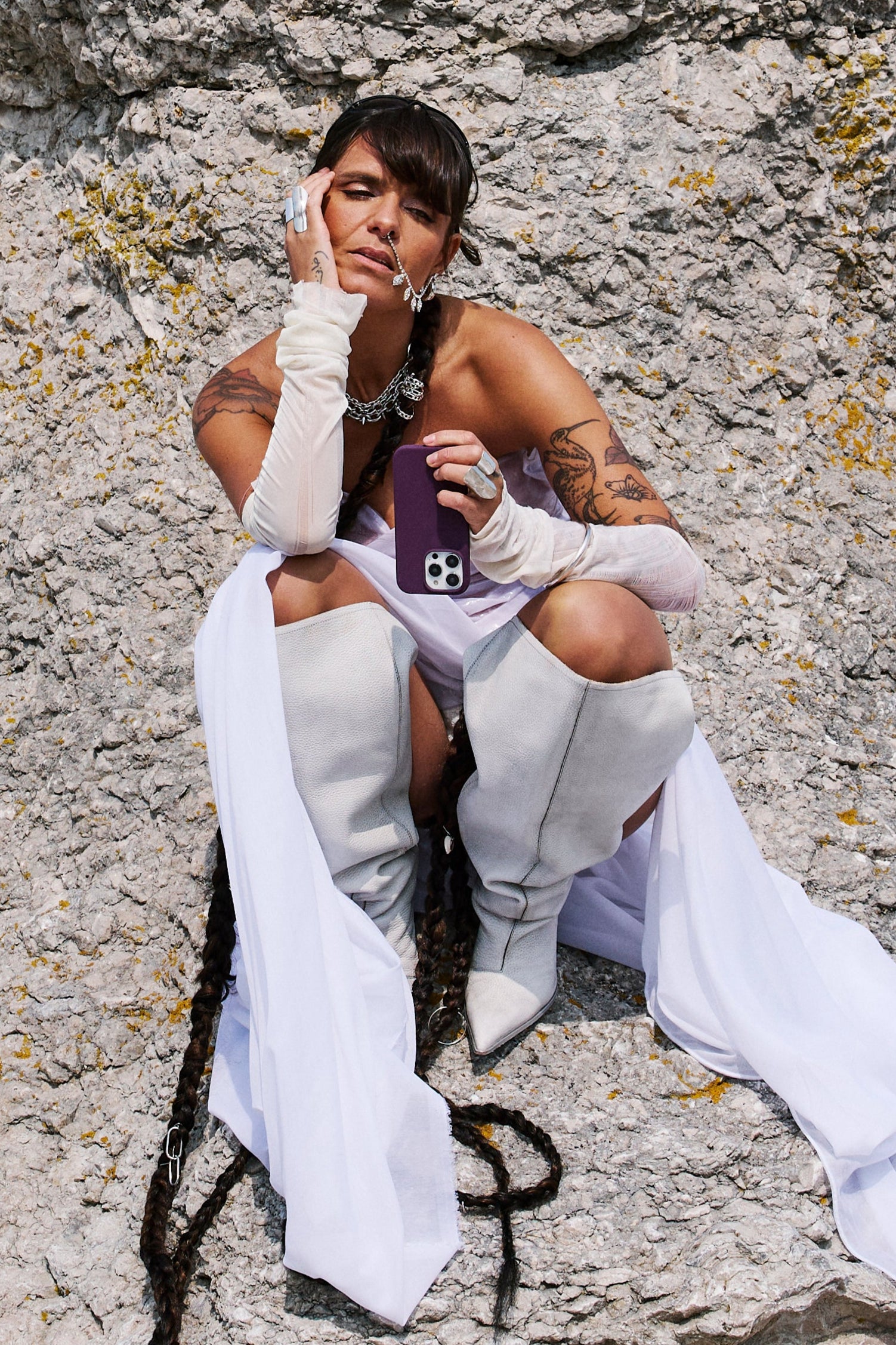 Silicone iPhone cover - Deep Plum